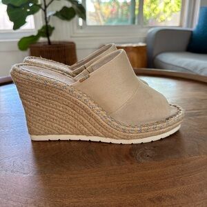Toms Monica Mule Wedge Sandals Espadrilles